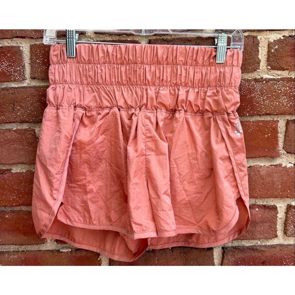 Free People Womens Burning Up Orange The Way Home Shorts Small NWOT
